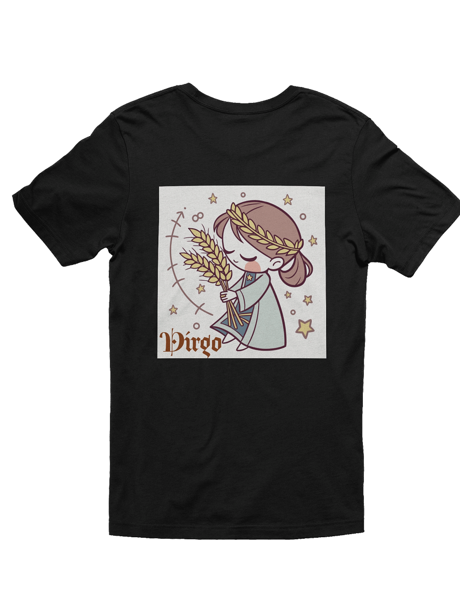 Whimsical Virgo Wheat Cartoon T-Shirt product image (14)