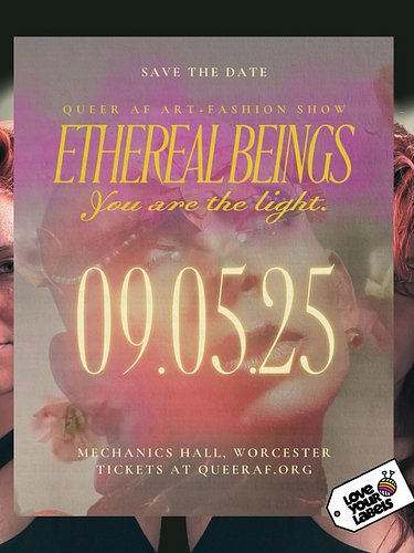 Fri 9/5 8p catch me walking the runway at @thequeeraf Ethereal Beings Fashion Show! I am so pleased to be included in this go...