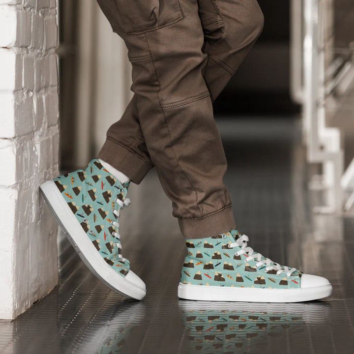 Paddling Peaks - Mens High Top Canvas Shoes product image (1)