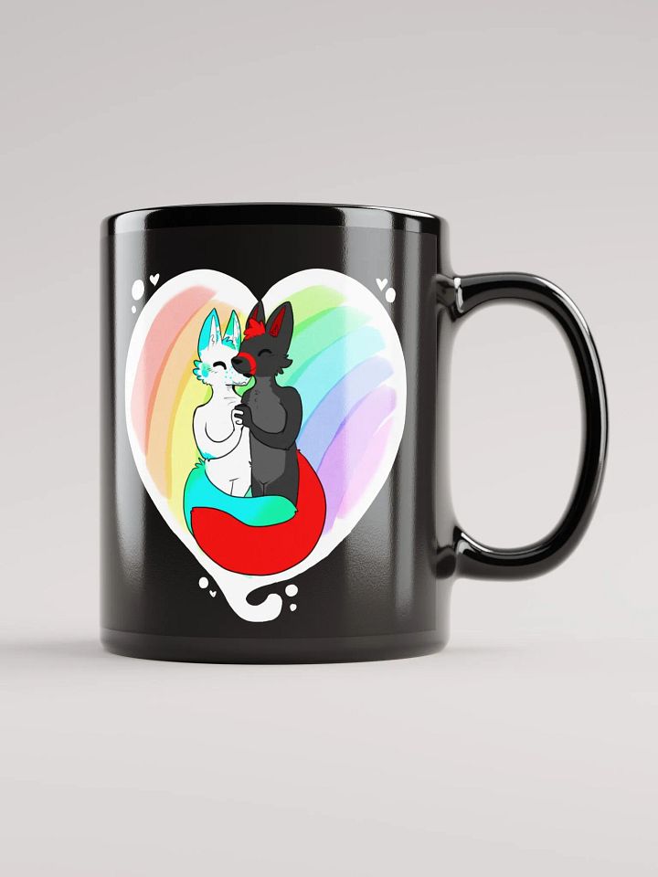 Fisk x Fury Pride Black Glossy Mug product image (1)