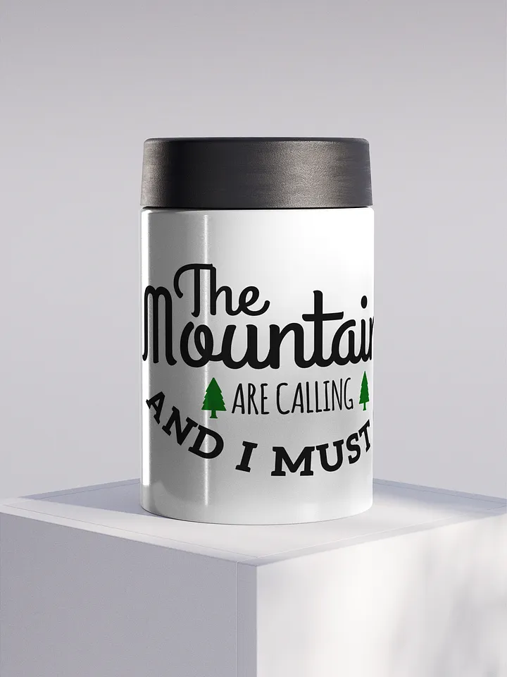 Mountain Calling Stainless Steel Koozie product image (1)