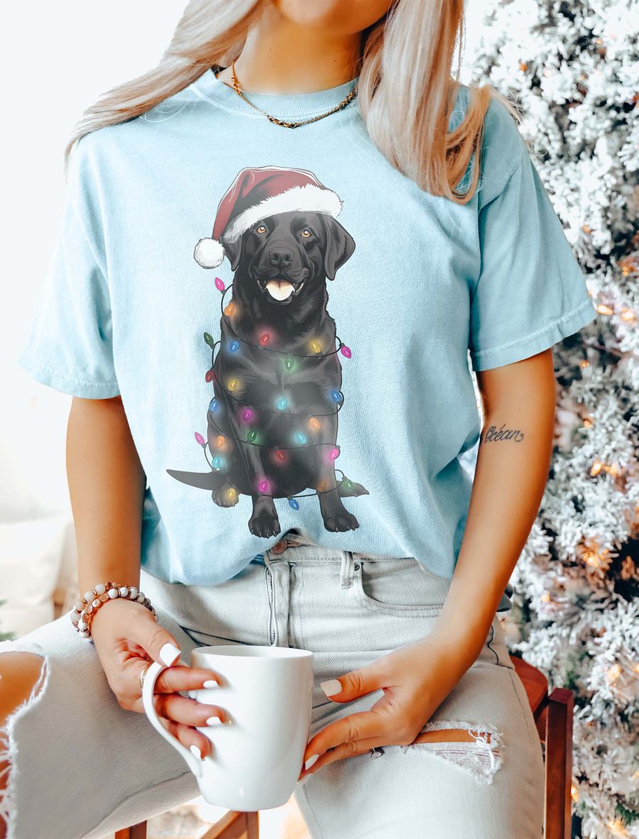 Funny Labrador Retriever(Black) Christmas T-Shirt for Labrador Paw-rents product image (11)