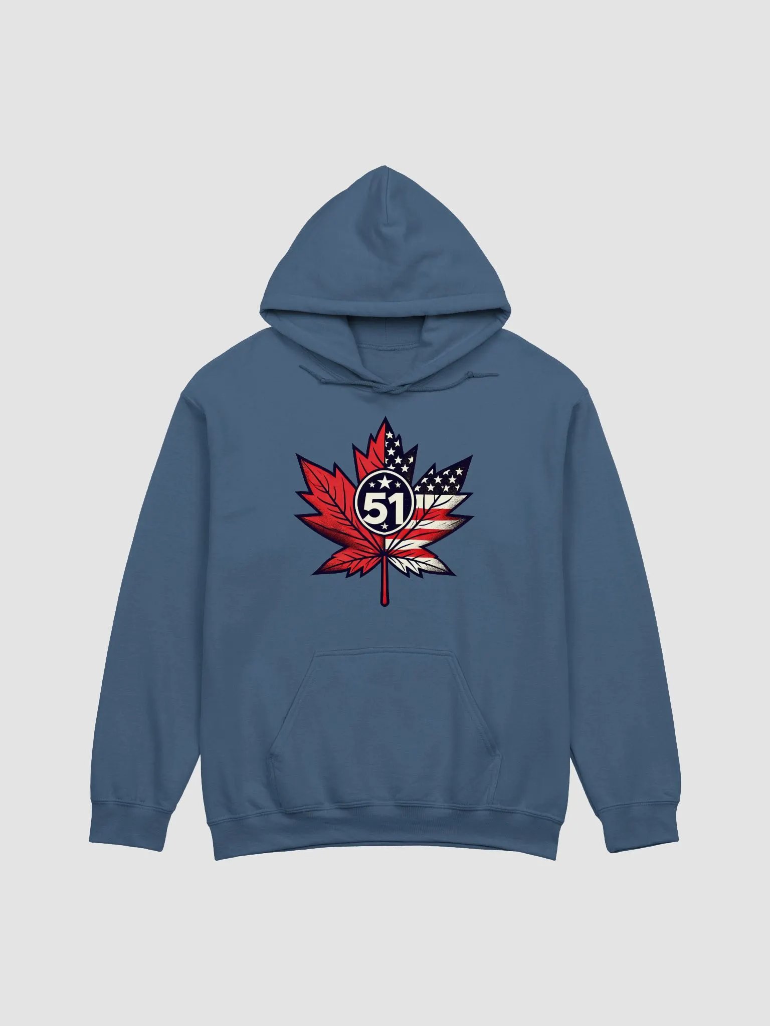 "51st State" Maple Leaf Hoodie (Gildan Classic) product image (2)