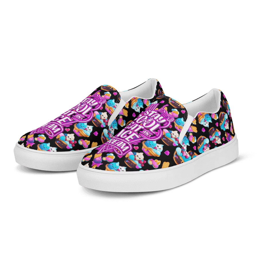 Ice Cream All Over Print Slip On Shoes product image (5)
