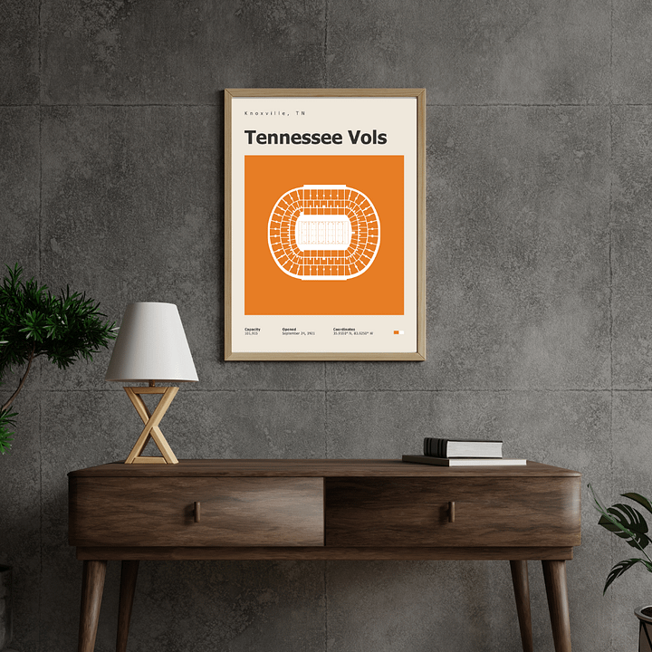 Tennessee Vols Stadium Infographic Poster product image (2)