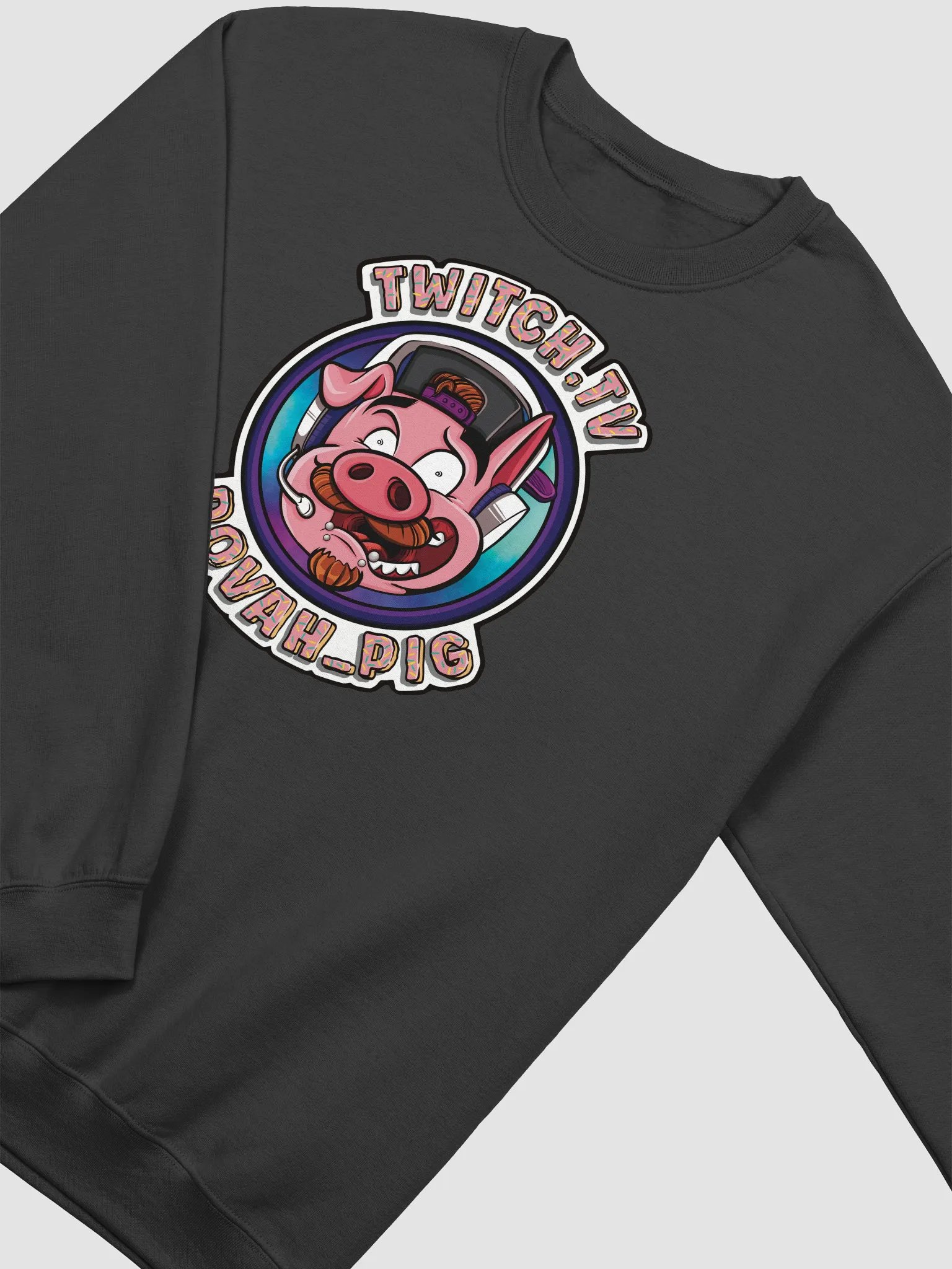 Dovah Pig Twitch Logo Crewneck Sweatshirt product image (2)