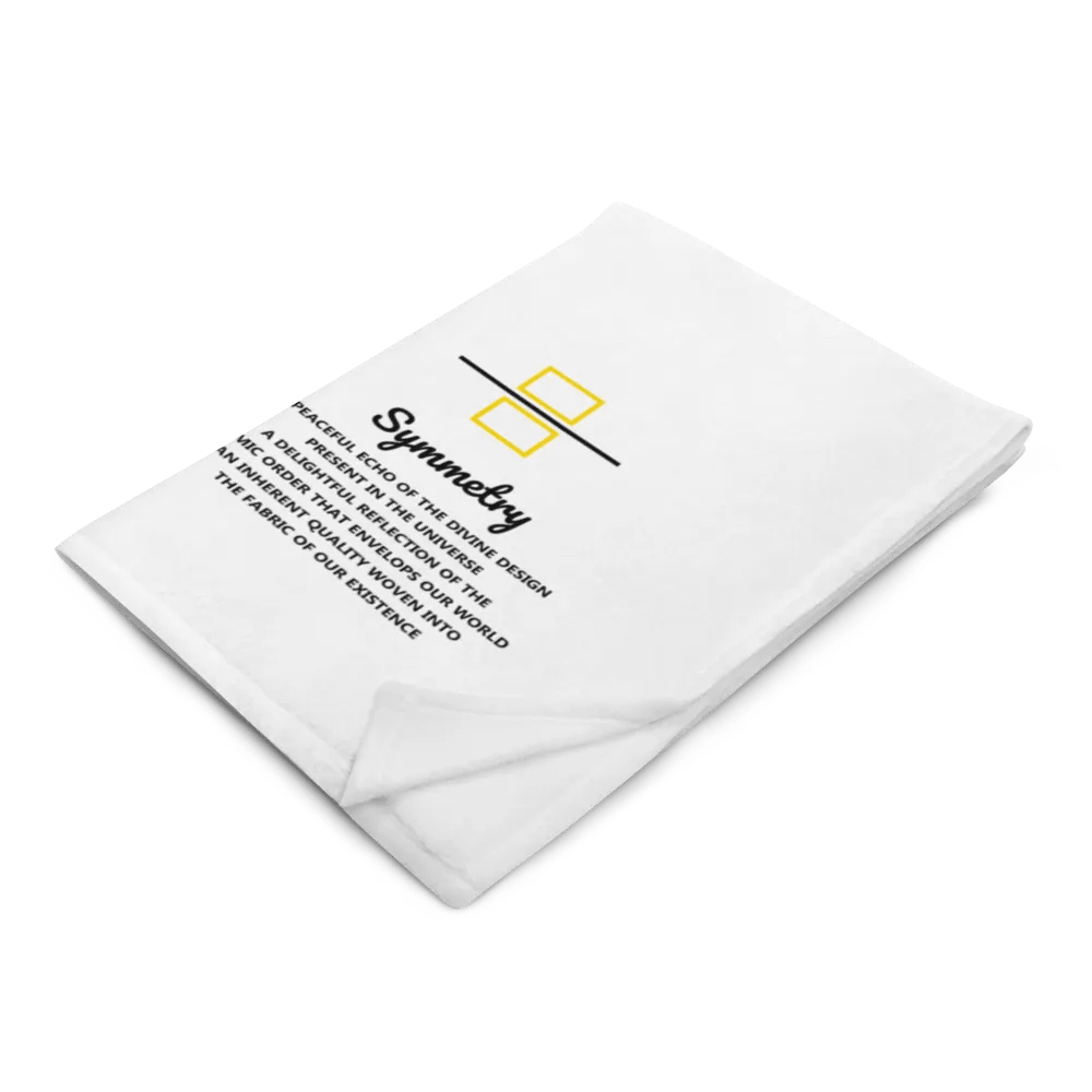 symmetry blanket - yellow line product image (1)