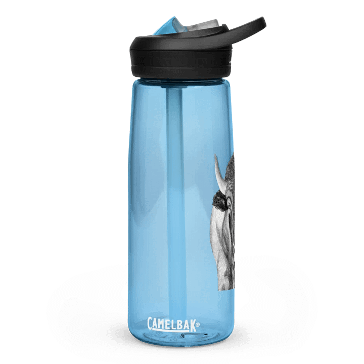 Bison Drawing Water Bottle Straw product image (4)