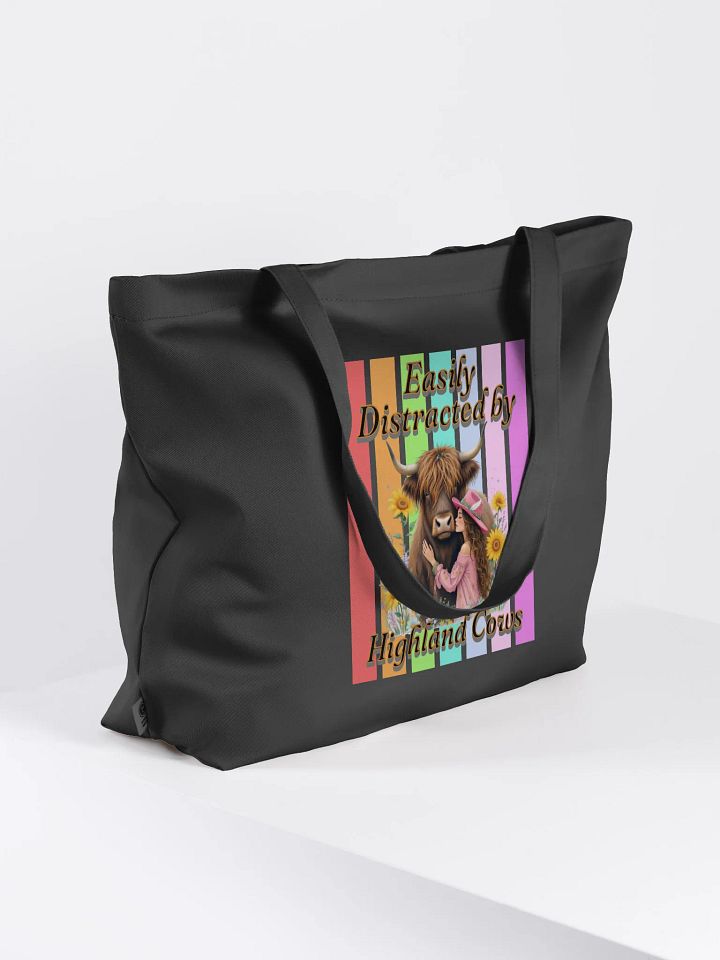 Easily Distracted By Highland Cow Embrace Eco Tote product image (1)