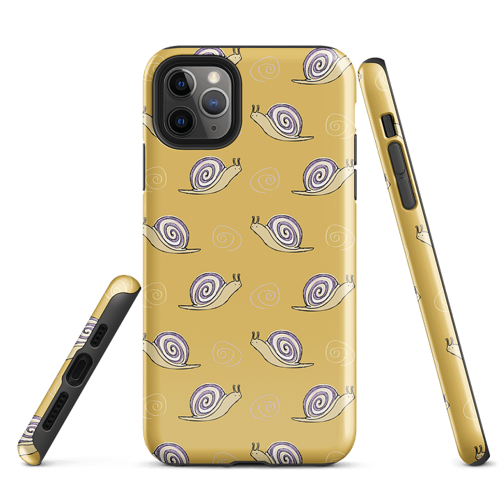 Snail Doodle Patterned iPhone Case product image (5)