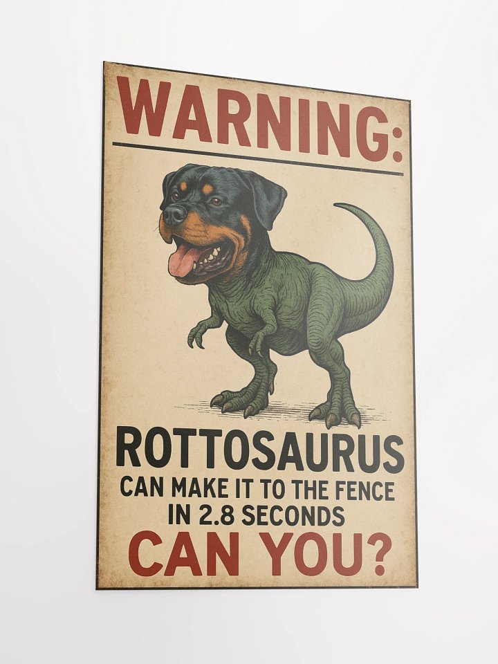Warning: Rottosaurus Can Make It To The Fence In 2.8 Seconds. Can You? product image (4)