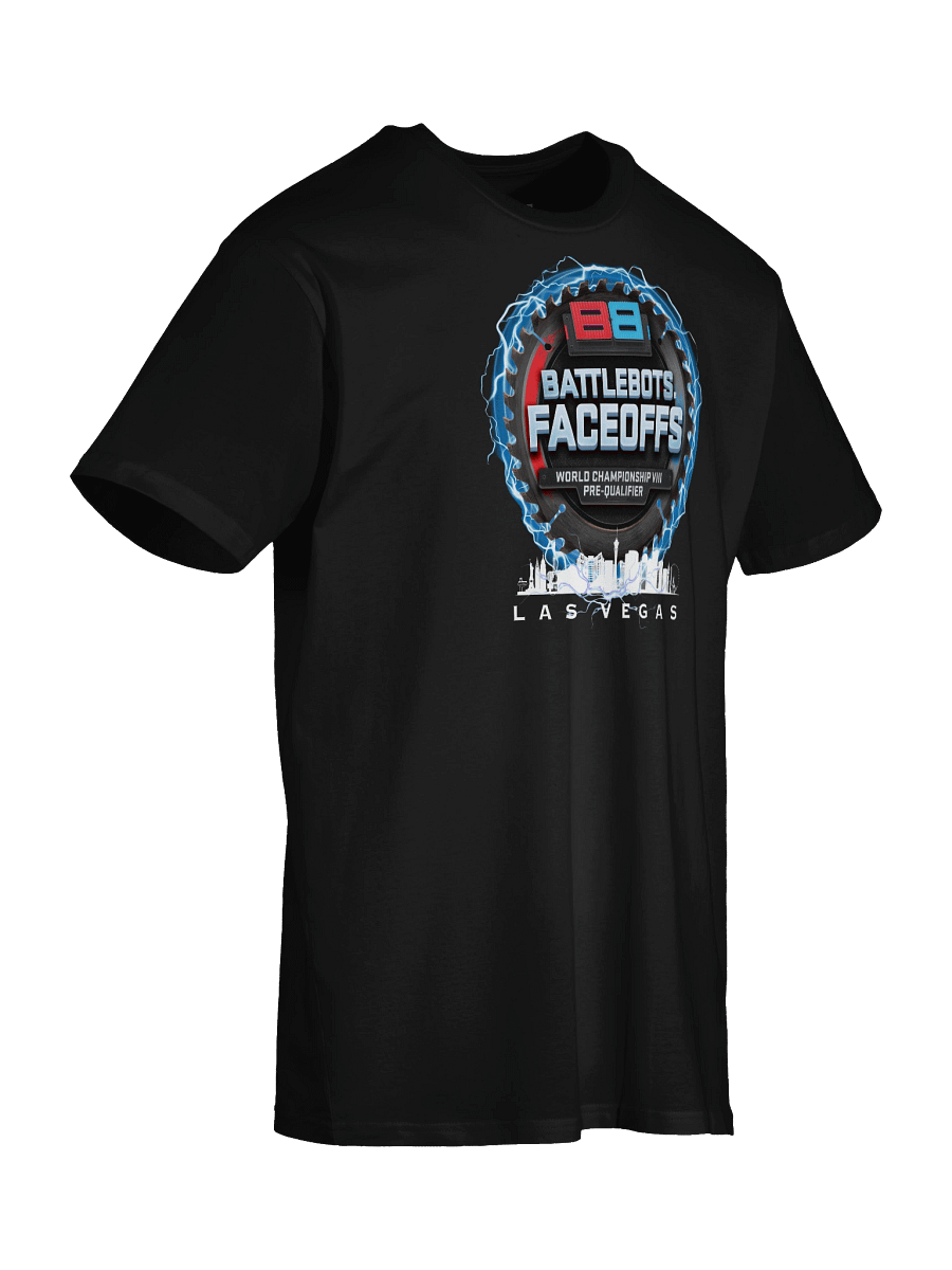 BattleBots Super Charged FaceOffs Tee - Las Vegas (Blue) - BattleBots Elite Gear! product image (3)