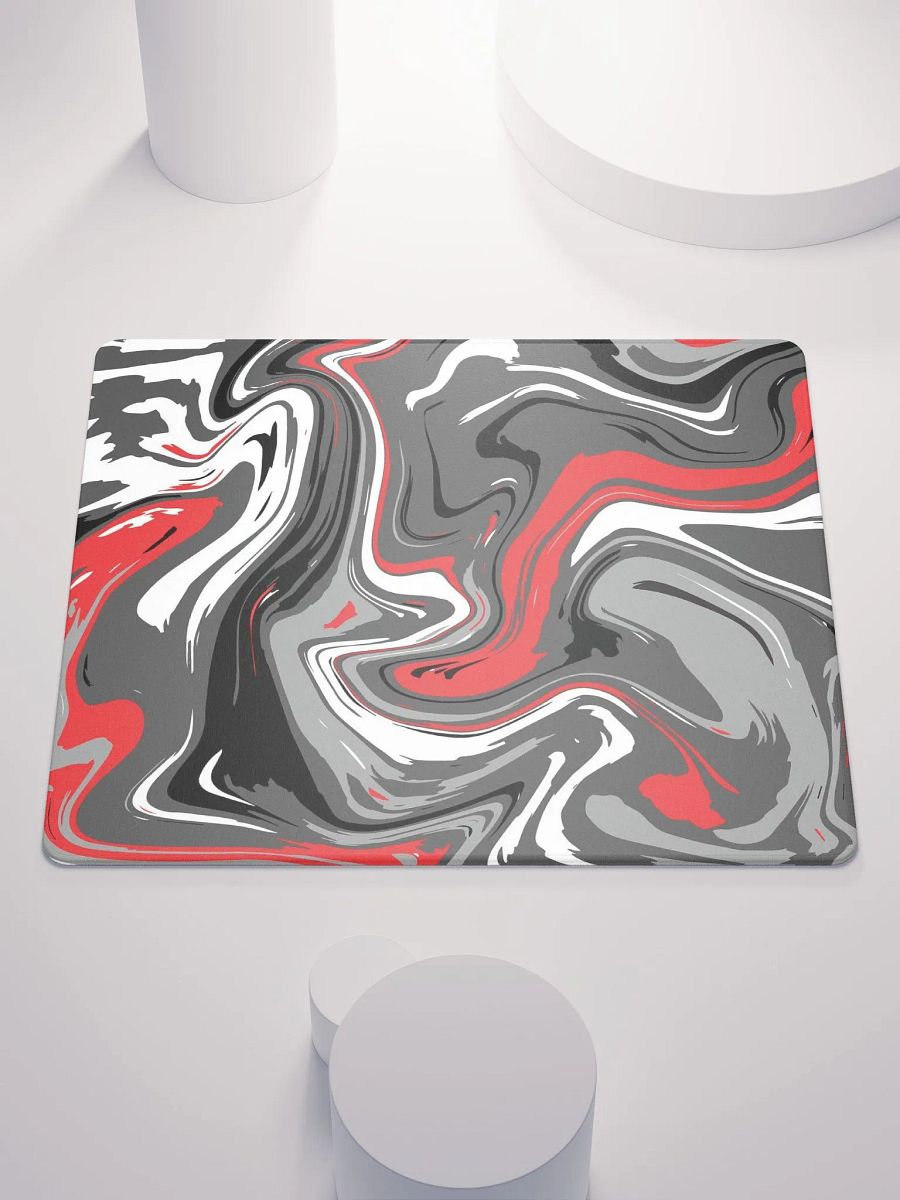 Red, Grey And White DAMASCUS Mousepad product image (1)