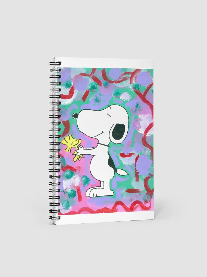 Snoopy (art by Dina R.) acrylic painting picture - Spiral Notebook product image (1)