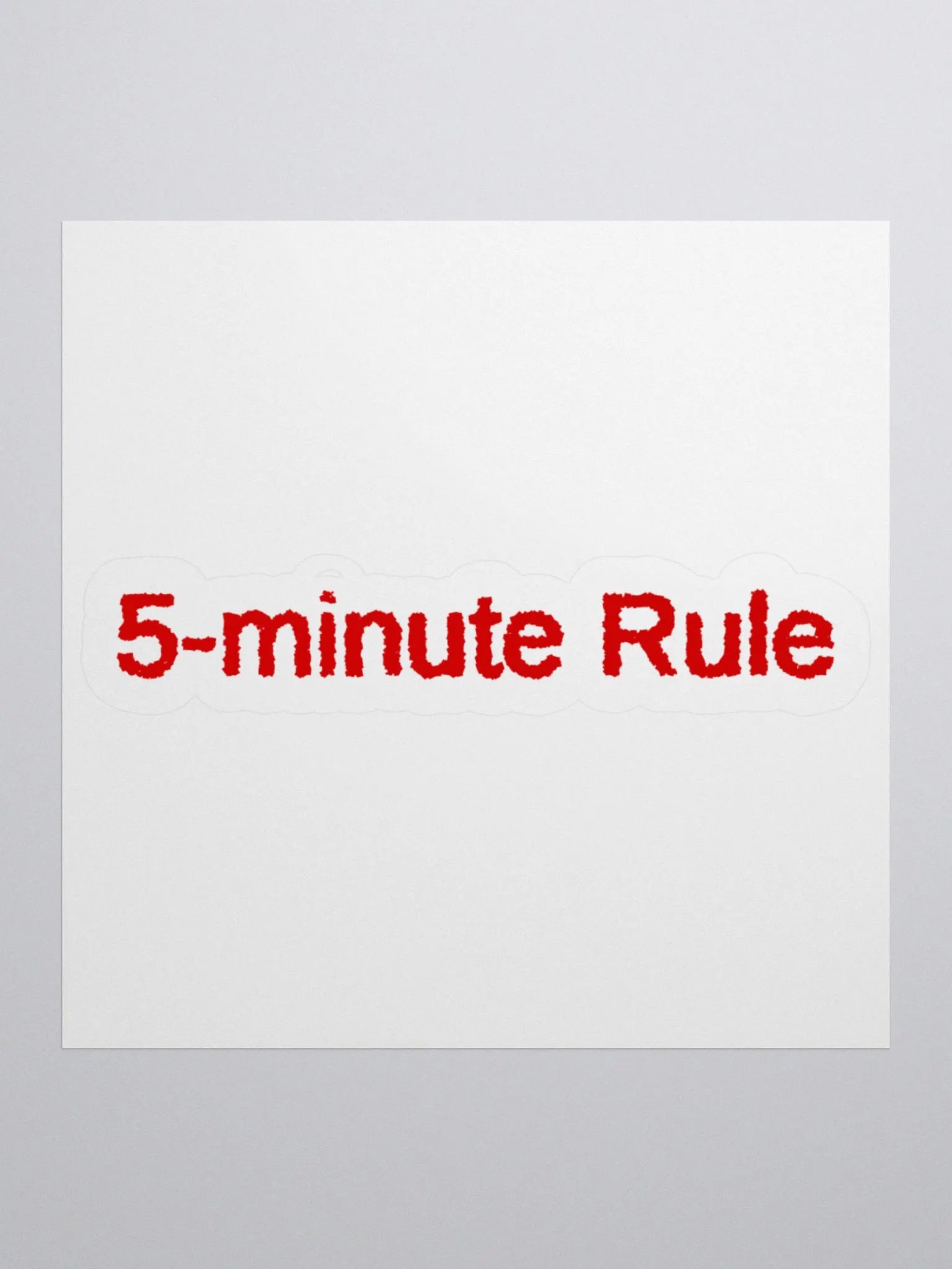 5-minute Rule Sticker product image (1)