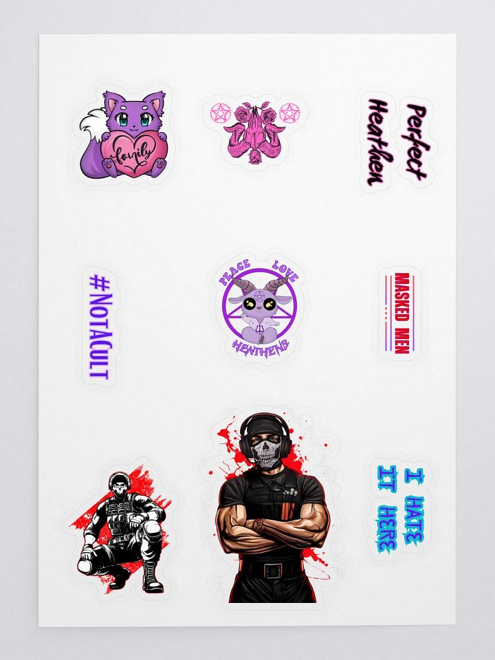 Heathen Sticker Sheet Part 2 product image (1)