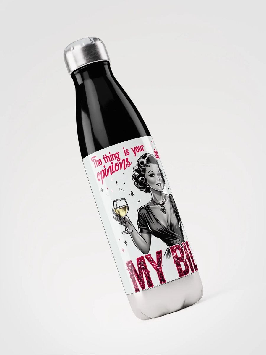 Vintage babe with wit Stainless Steel Water Bottle product image (3)