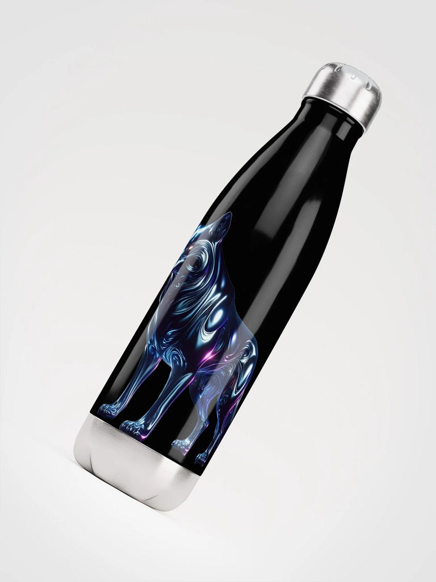 Liquid Metal Wolf #2 Stainless Steel Water Bottle product image (4)