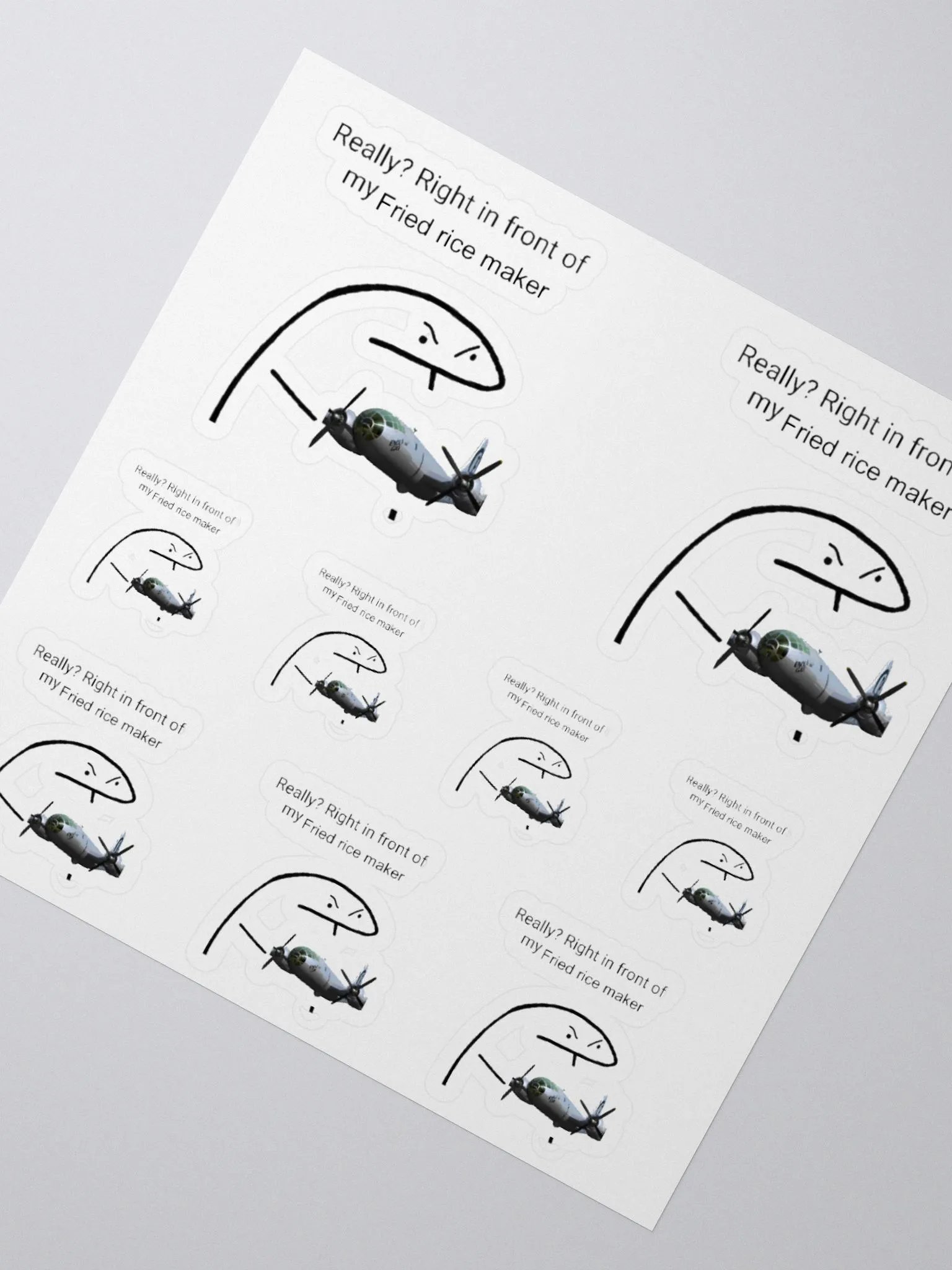 Fried rice maker sticker Set product image (8)