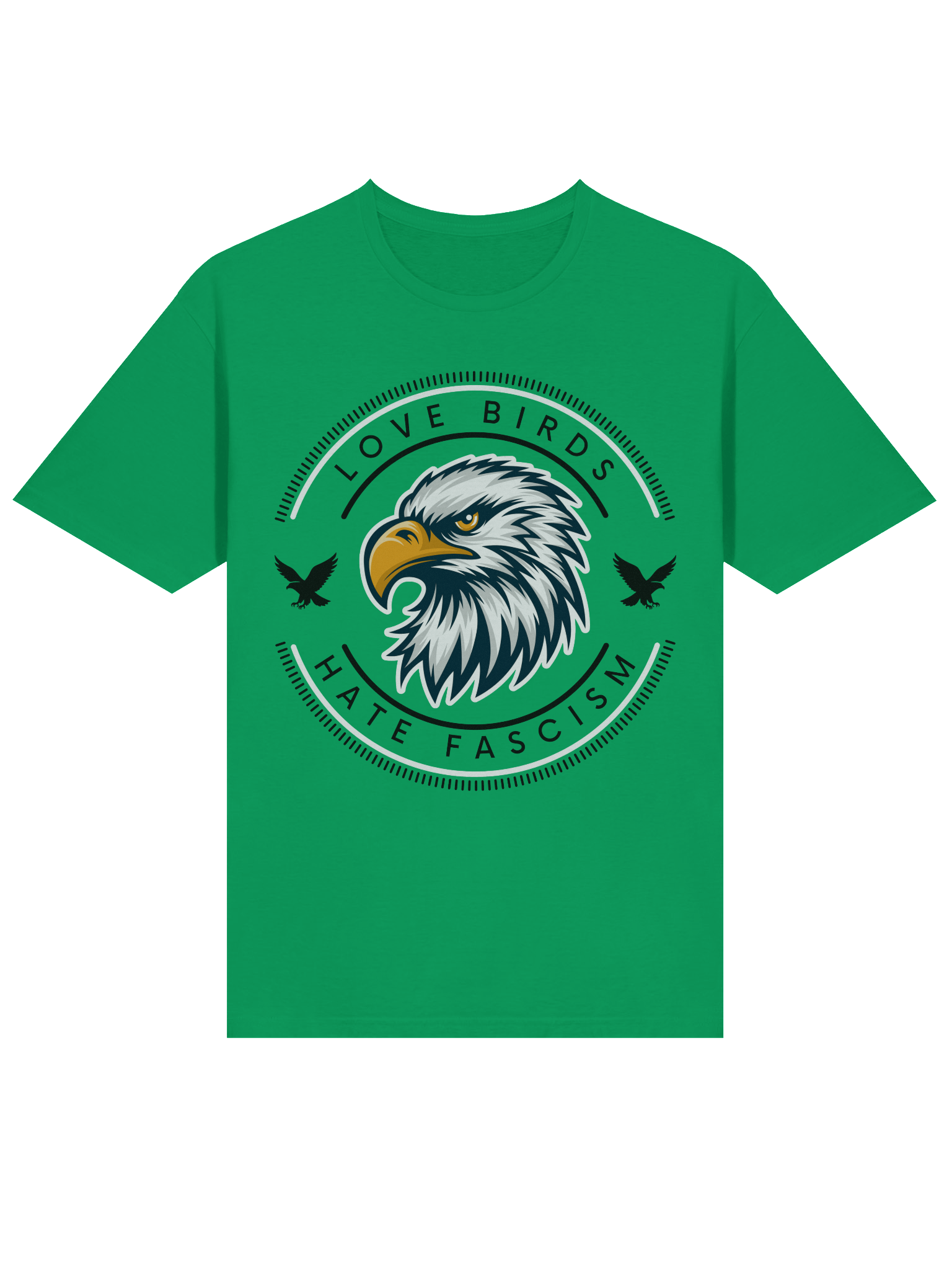 Love Birds Hate Fascism - Green product image (3)