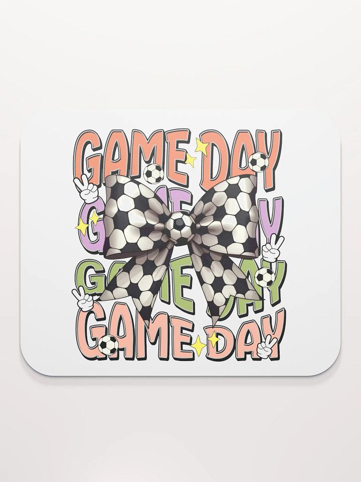 Game Day Bow Soccer Mouse Pad product image (1)