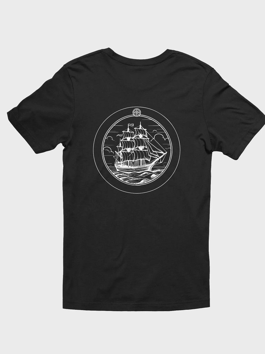 Dark T-shirt with white transparant logo without name product image (3)