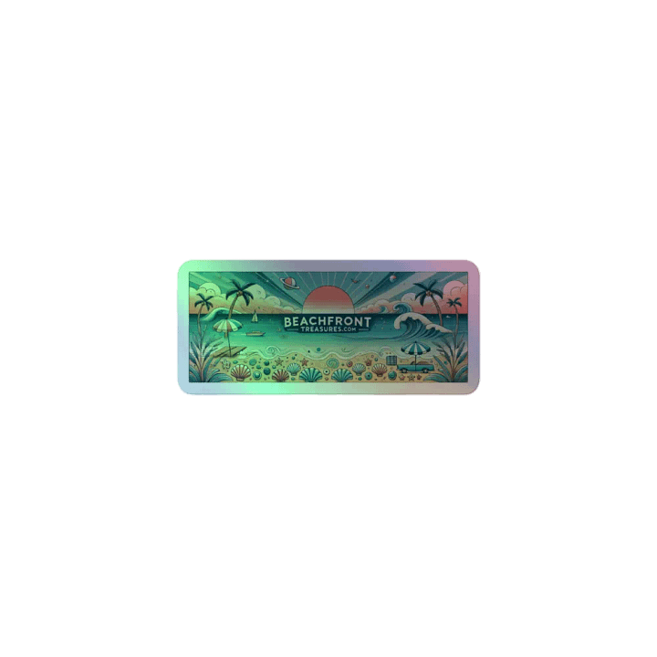 BeachFrontTreasures.com Holographic Sticker product image (1)