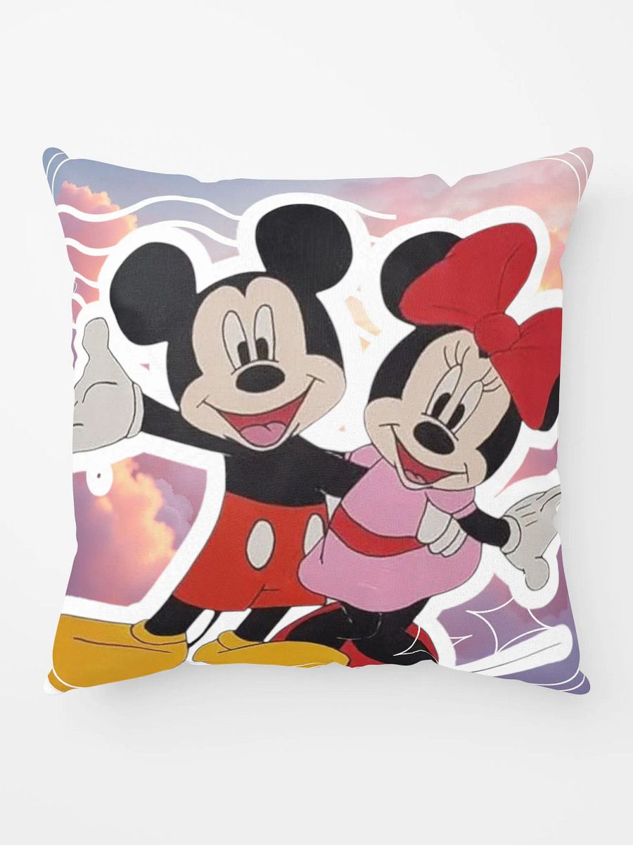 Mickey and Minnie mouse (art by Dina R.) acrylic painting - Pillow product image (9)