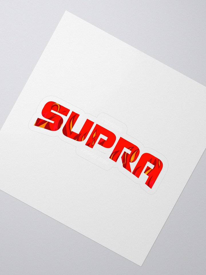 Flaming SUPRA Kiss Cut Stickers product image (2)