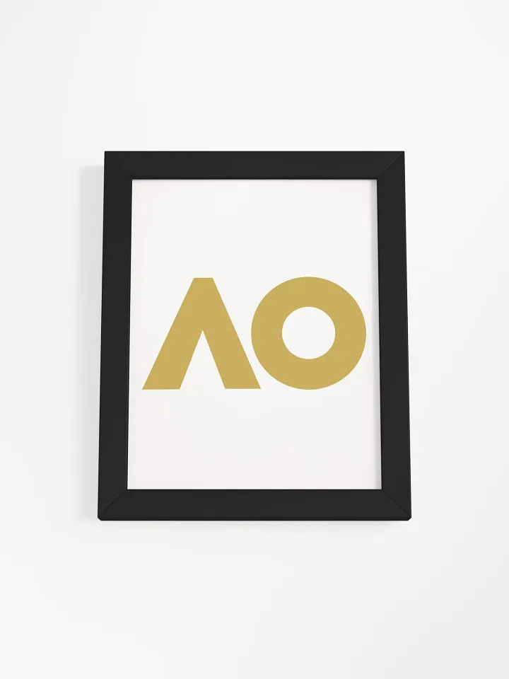Golden AO Logo Framed Matte Poster product image (2)