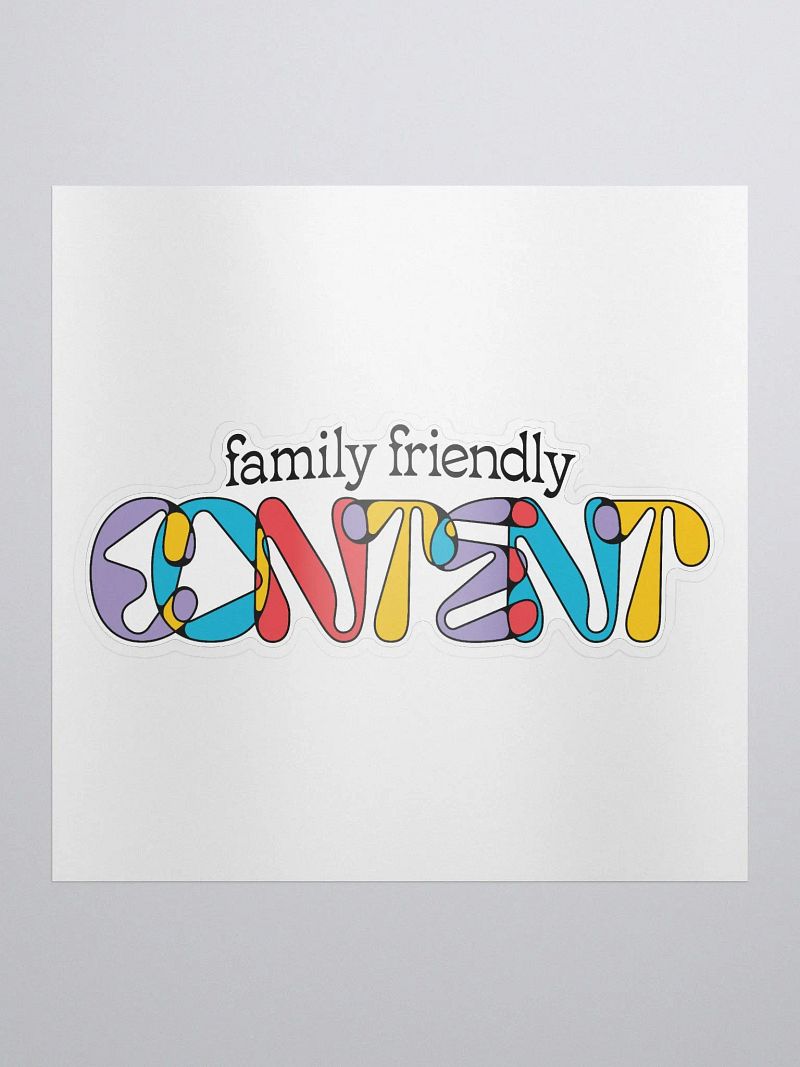 Family Friendly Content Sticker