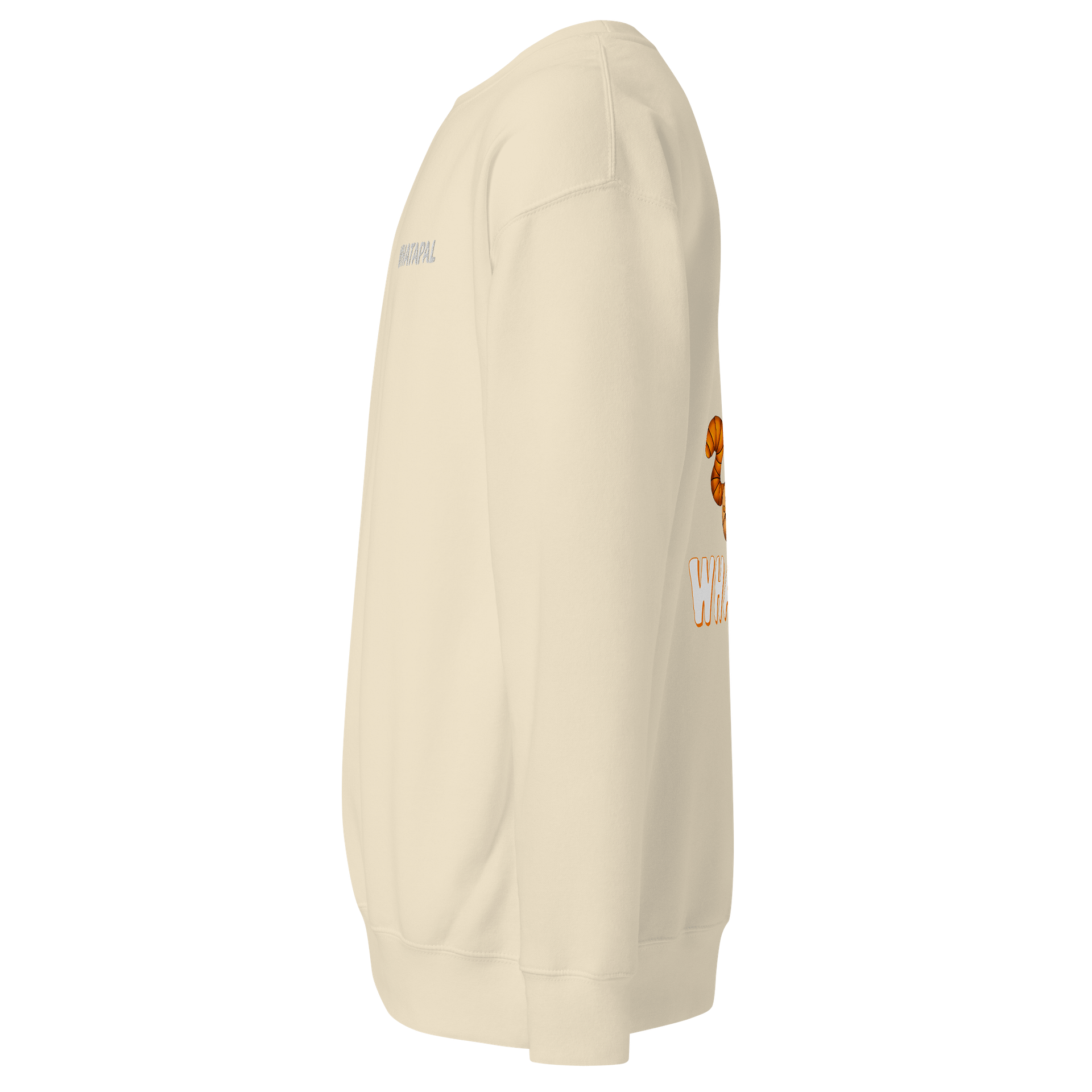 WHATAPAL White Front Embroidered Sweatshirt product image (15)