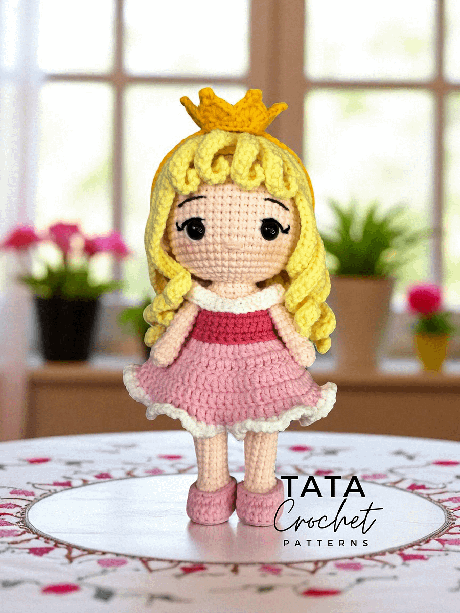 PDF -♡- Doll Dress Up & Transformation -♡- Aurora Princess Amigurumi Crochet Pattern product image (5)
