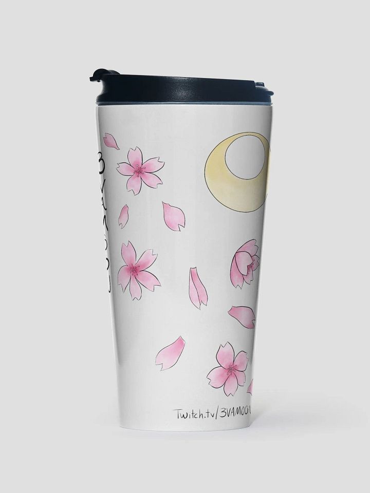 Sakura Moon Traveler Mug in White product image (1)