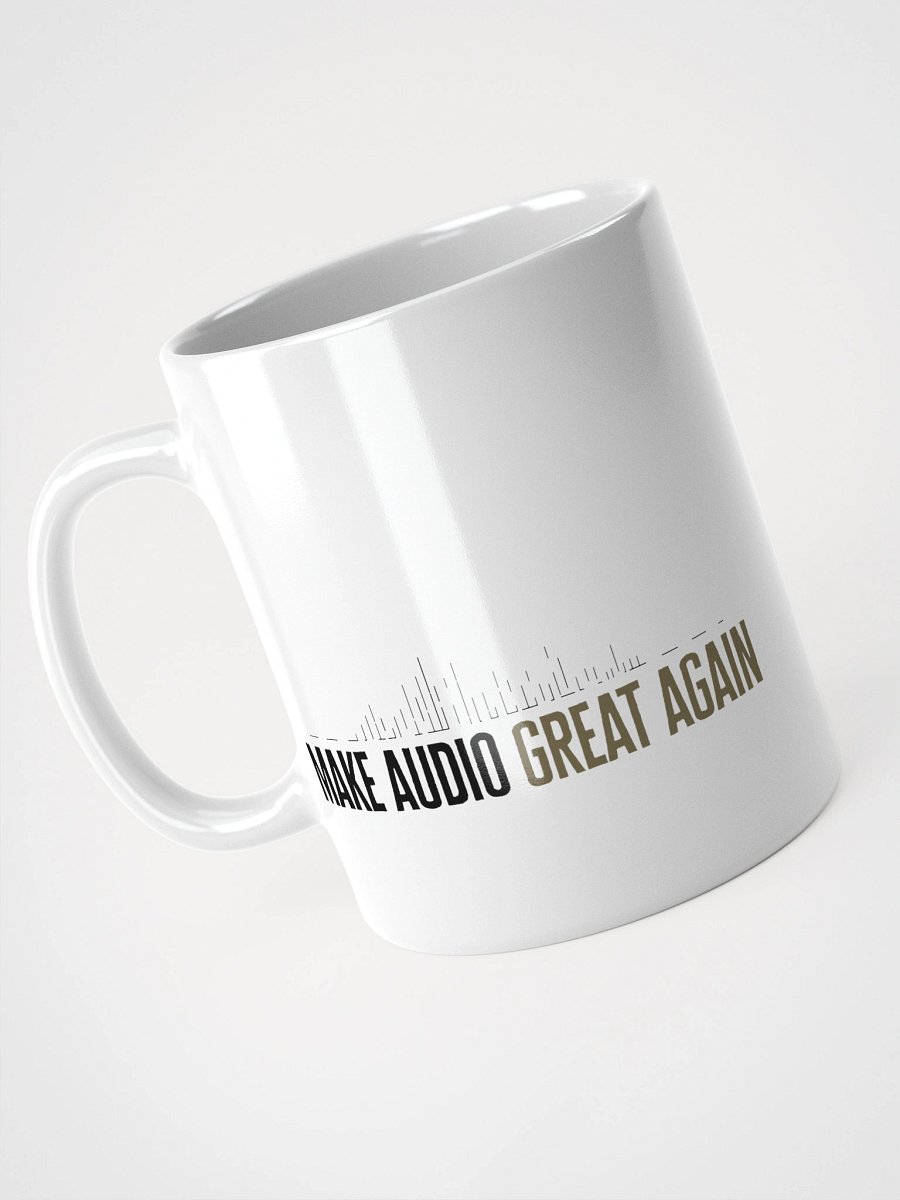 Make Audio Great Again White Glossy Mug product image (7)