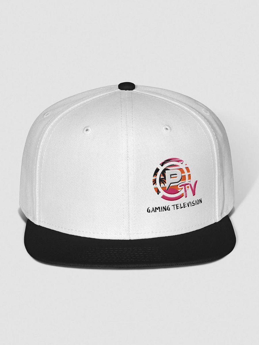 PERF Gaming TV Flat Brim Snapback (white) product image (1)