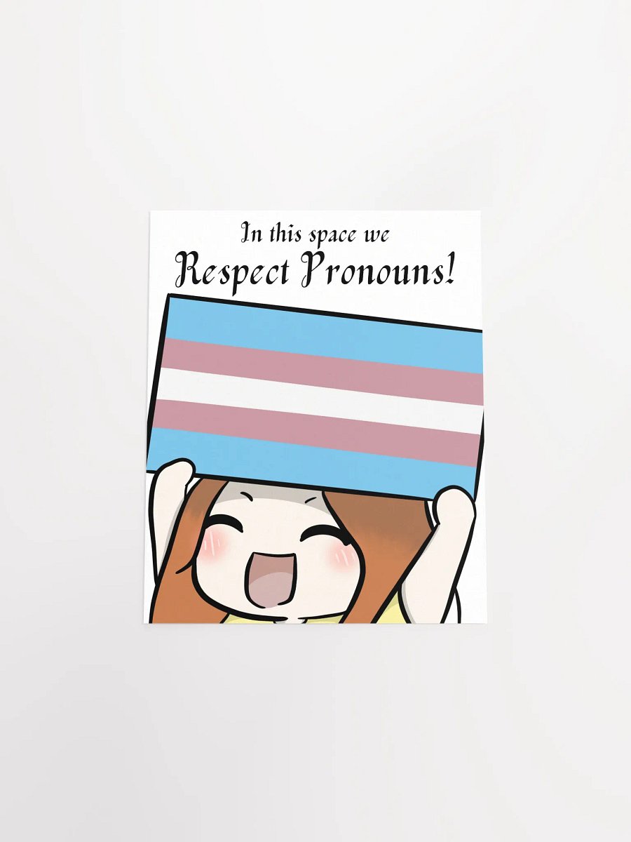 Respect Pronouns Poster - Transgender product image (4)