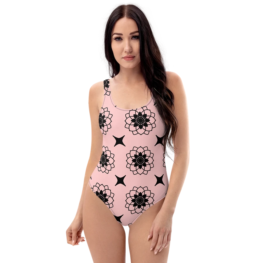 Gorgeous Blush and Black Pattern Swimsuit product image (6)