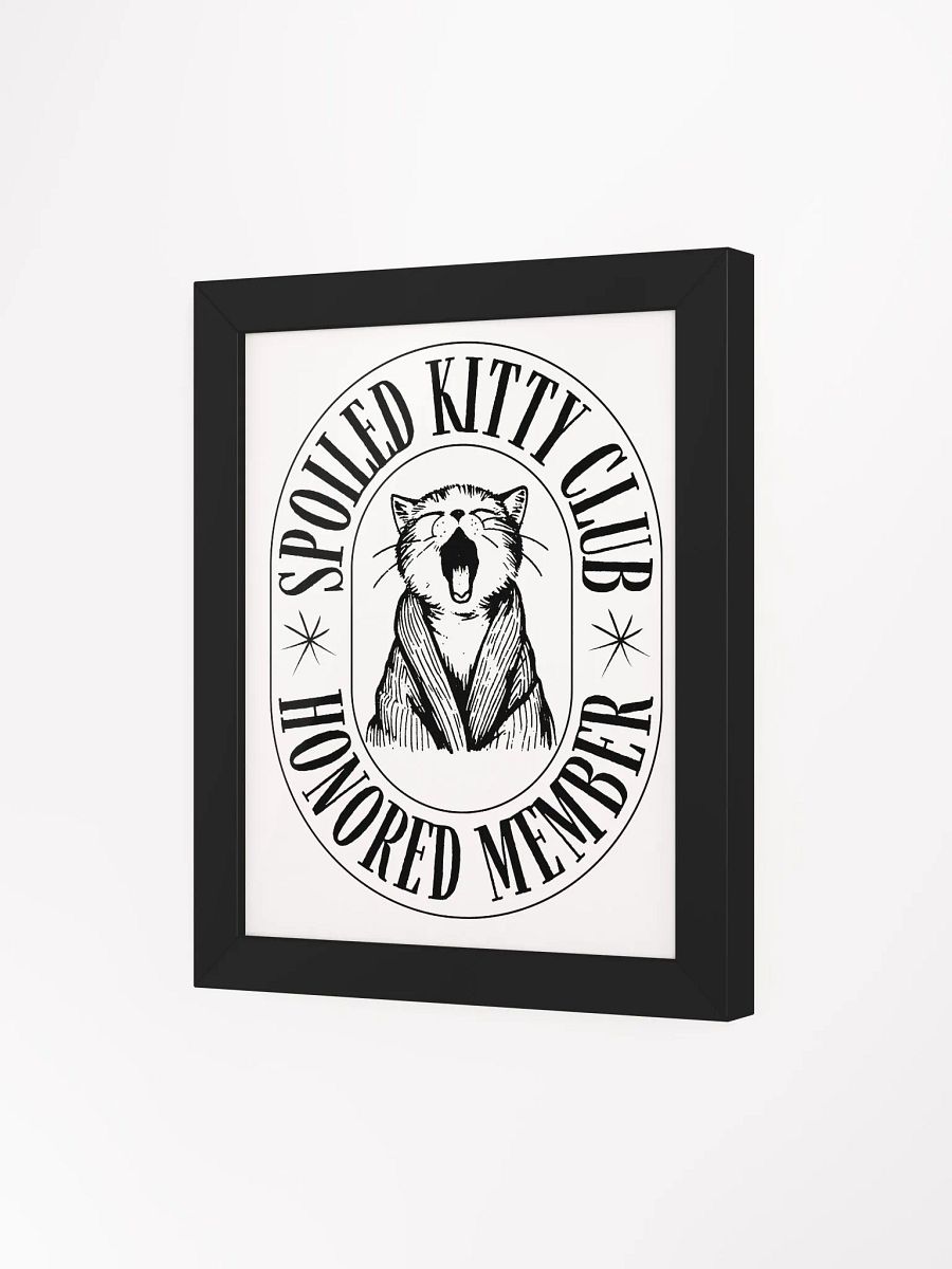 Spoiled Kitty Club in Eco-Friendly Ayous Wood Framed Matte Poster product image (42)