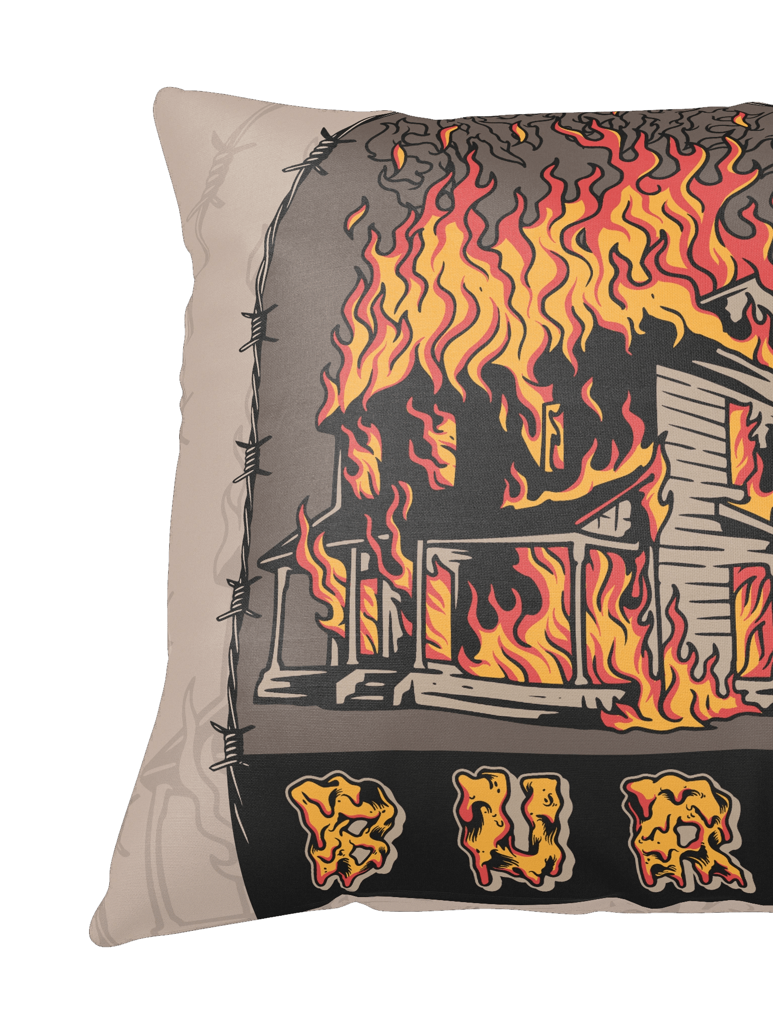 BURN Throw Pillow product image (2)