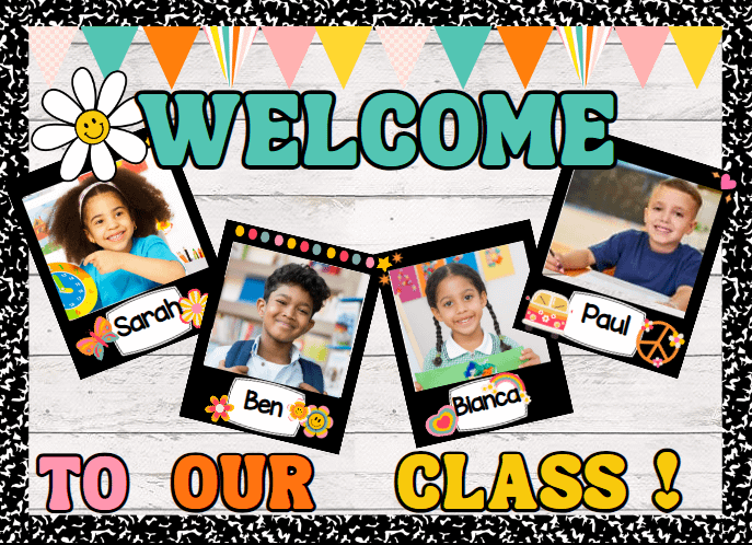 Composition Theme Bulletin Board Digital Download product image (1)