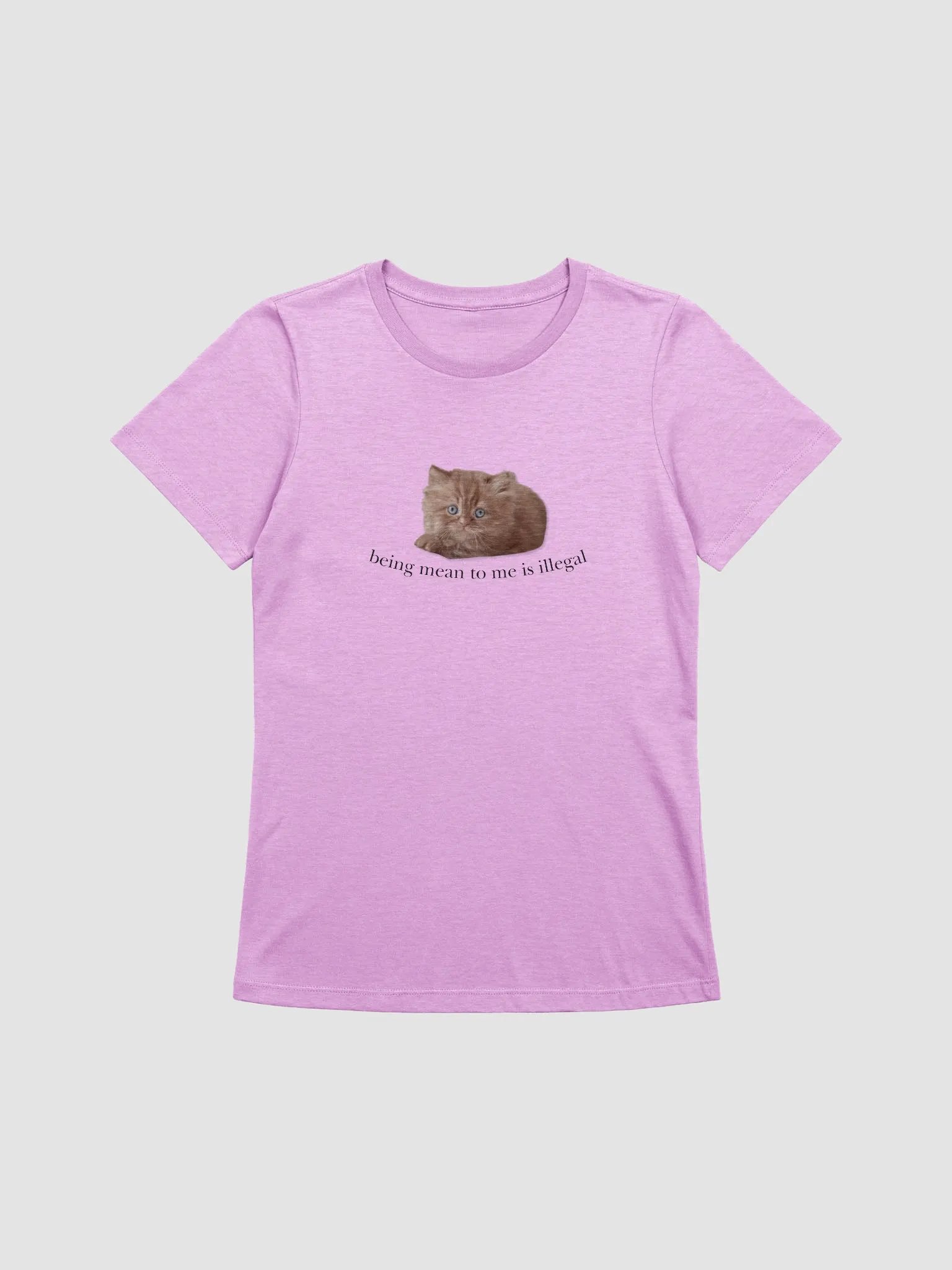 Being mean to me is illegal women's tee 🎀 product image (1)