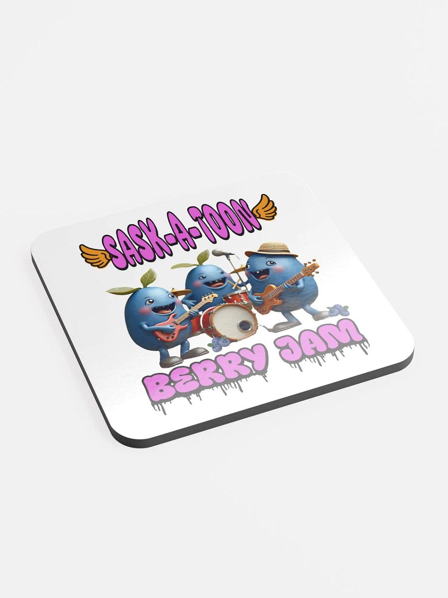 Saskatoon Berry Jam Band Cork Coaster Set product image (3)
