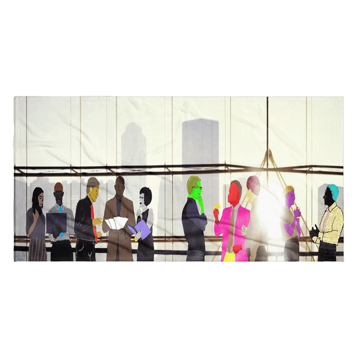 Vibrant Shoreline Oasis Beach Towel product image (2)