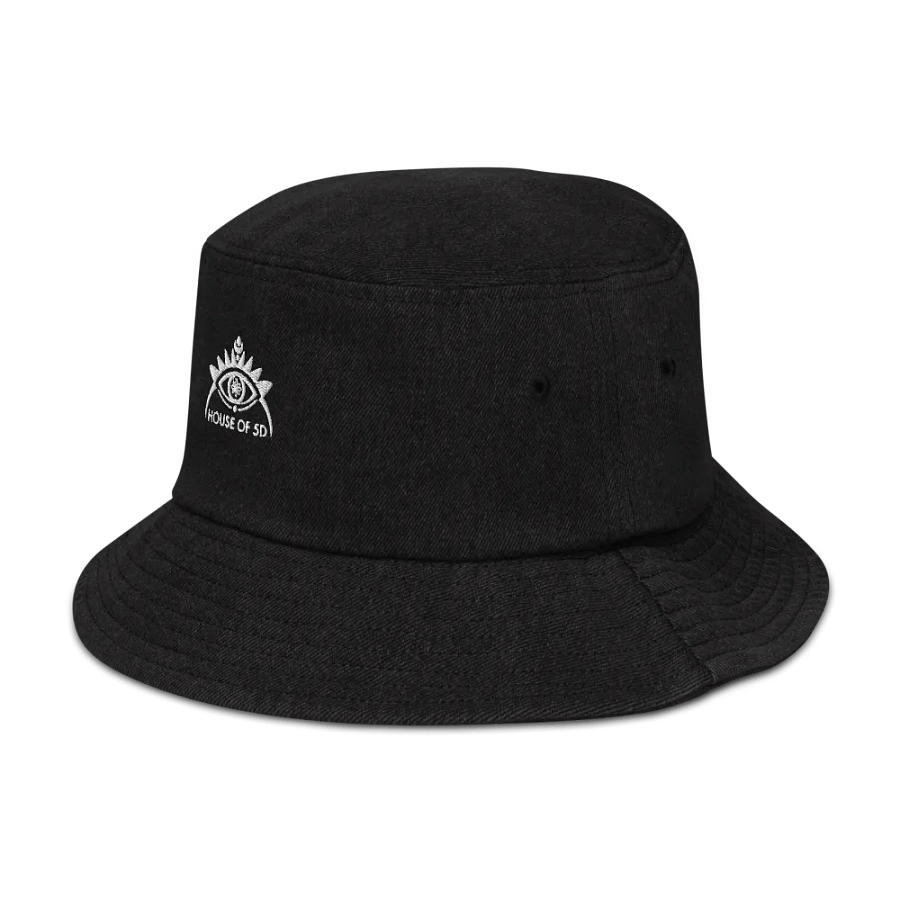 House of 5D Bucket Hat in Black Denim product image (4)