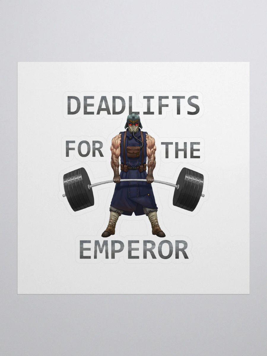 Deadlifts For The Emperor - Masked Soldier - Sticker product image (1)