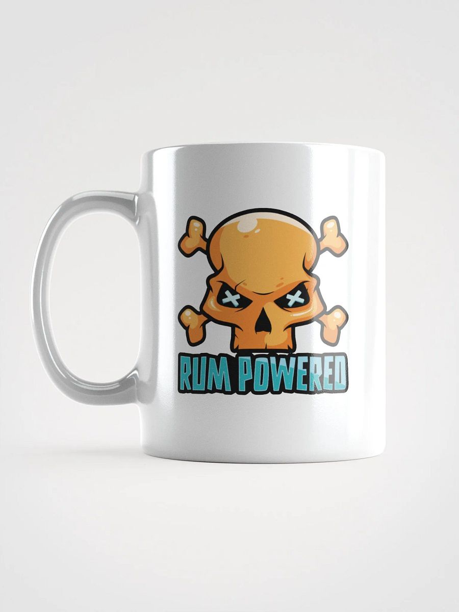 Rum Powered Pirate Coffee Mug | Funny Skull & Crossbones Design product image (5)