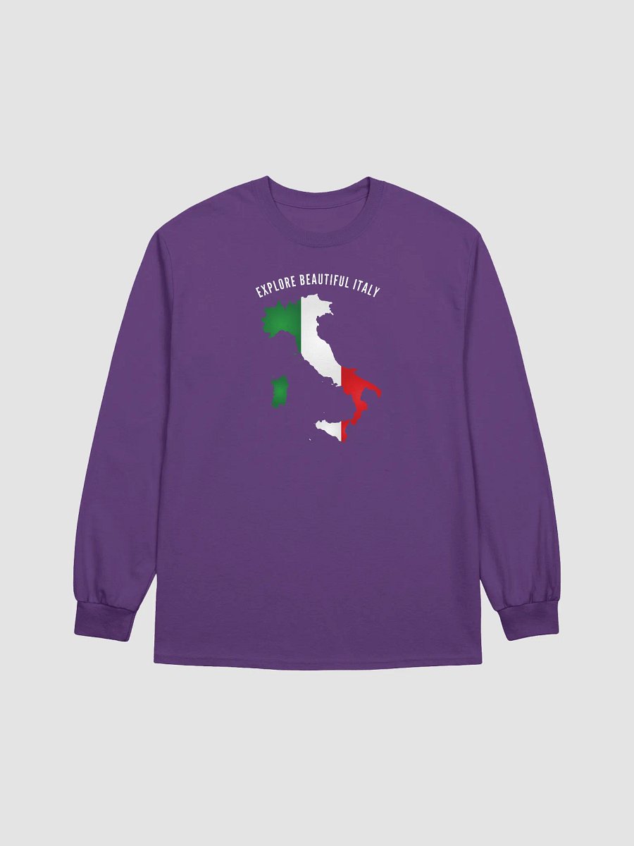 Italian Flag Map Long Sleeve Tee product image (22)