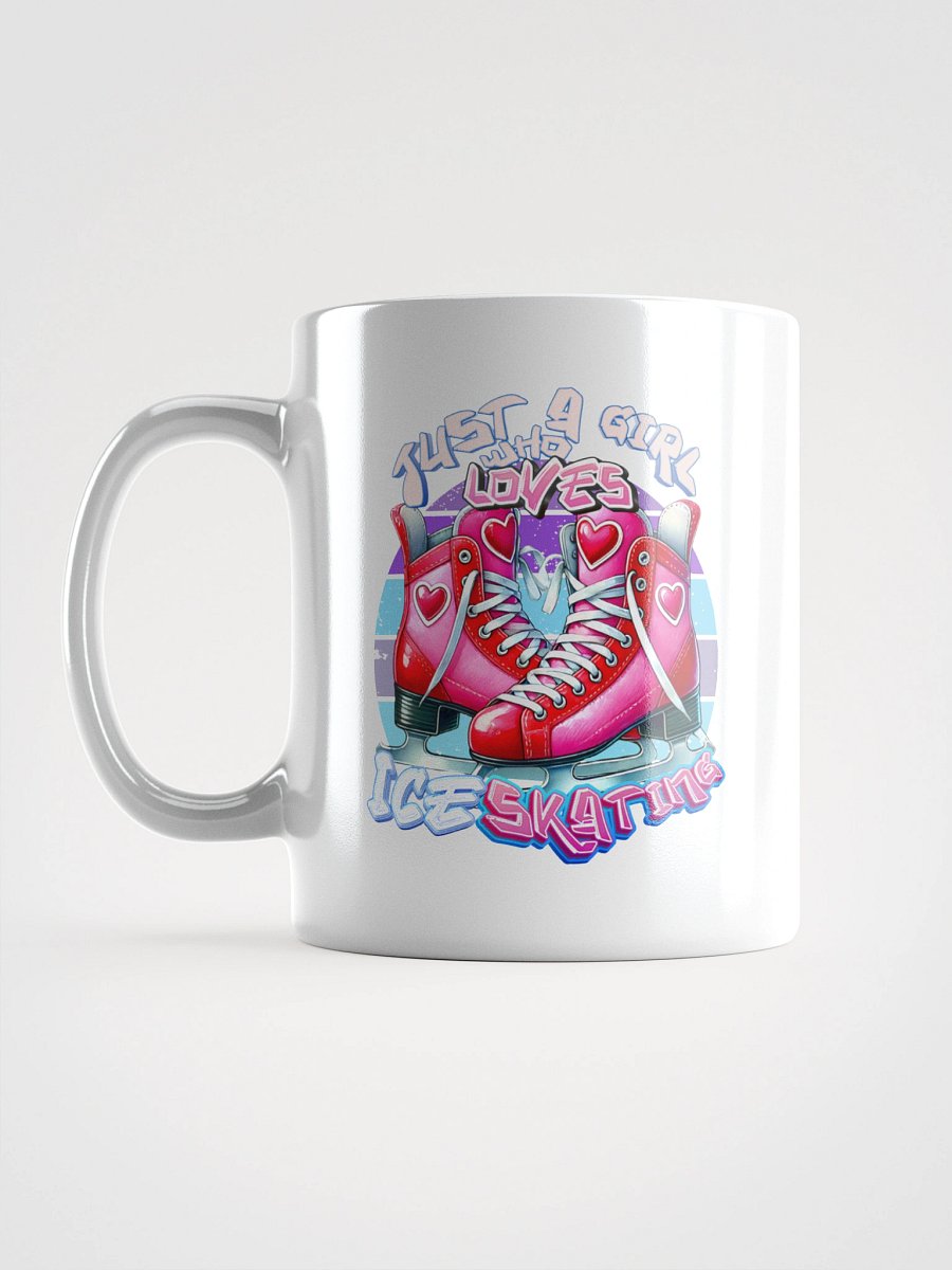 Just a Girl Who Loves Ice Skating Pink Skates Mug for Skaters product image (6)
