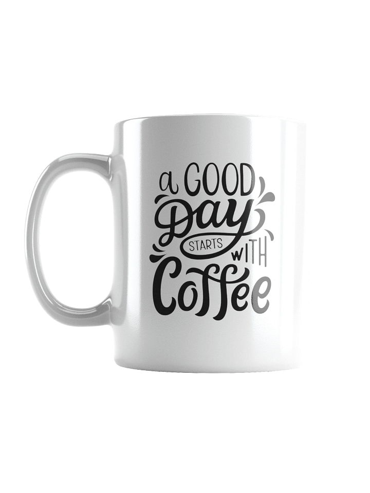 Ornate Morning Brew White Glossy Mug product image (2)